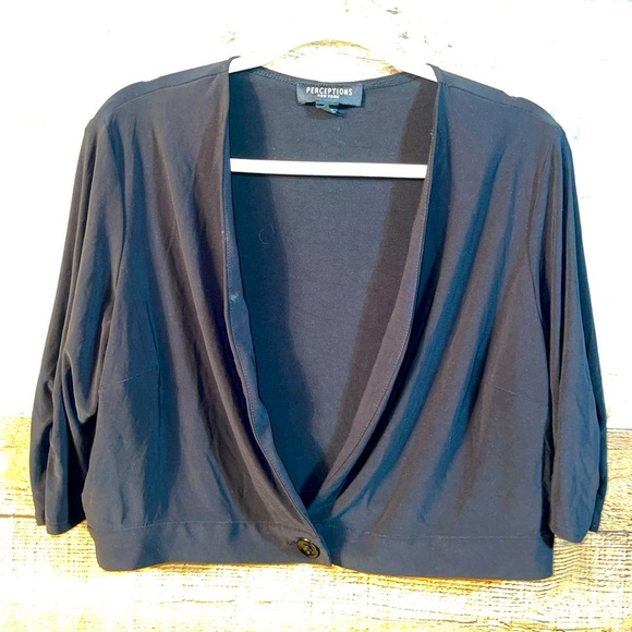 Perceptions cropped Cardigan - Picture 1 of 3